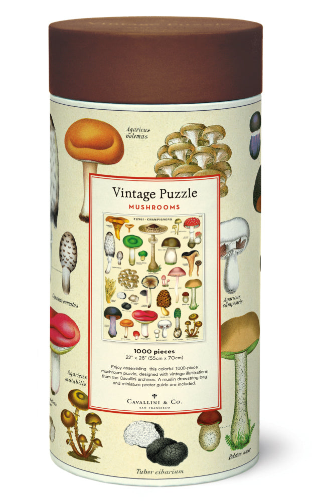Mushrooms Vintage Puzzle 1000 Pieces