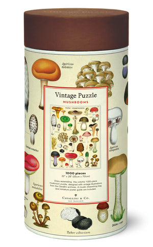 Mushrooms Vintage Puzzle 1000 Pieces