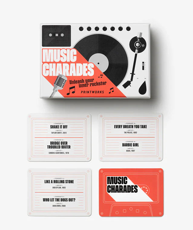 Music Charades Card Game