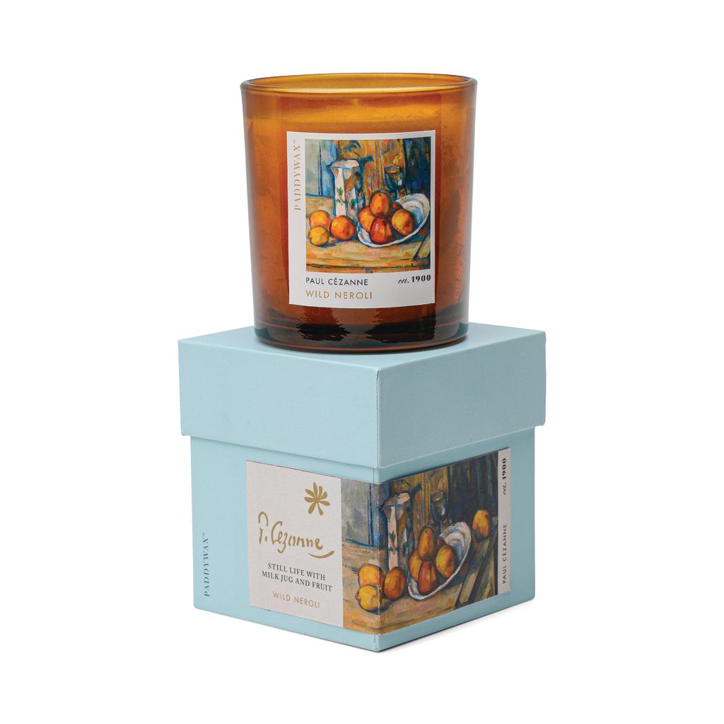 Impressionist Glass Candle 6oz/170g - Cezanne: Still Life with Milk Jug & Fruit