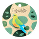 Orange-Bellied Parrot Mini Brooch