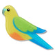 Orange-Bellied Parrot Mini Brooch