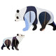 Panda Family A4 Jungle Animals Wall Art