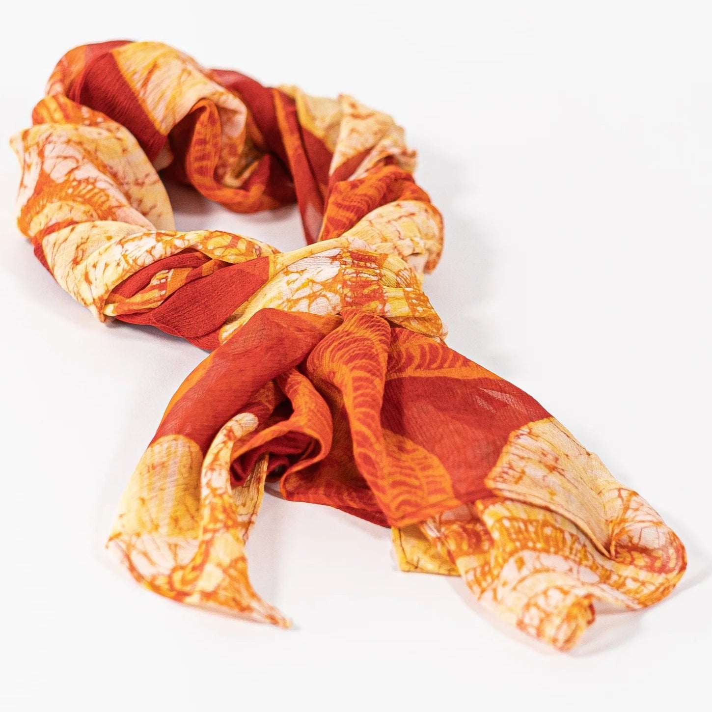 Pandanus Silk Chiffon Scarf - Helena Geiger