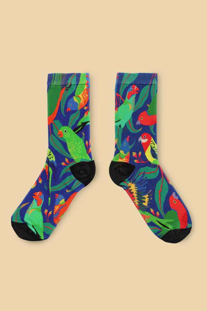 Parakeet Bamboo Crew Socks