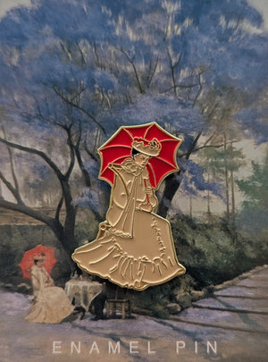 Under the Jacaranda Parasol Enamel Pin