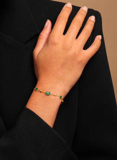 Pelagia Bracelet Green Onyx