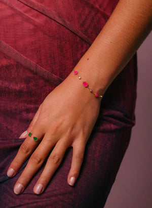 Pelagia Bracelet Rose Agate