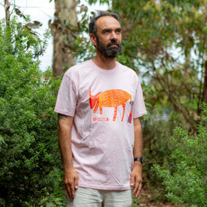 Moori Buffalo Tshirt Pink - Reece Thompson