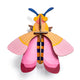 Pink Bee B7 Butterflies Wall Art