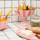 Pink Stripe Fruit Bowl