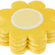 Posey Flower Coasters Yellow Set of 4