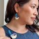 Purple-Crowned Fairy Wren Drop Earrings