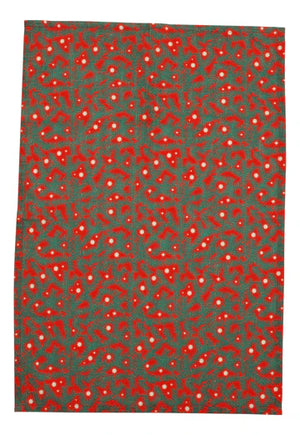 Pine Needle Red Kitchen Towel