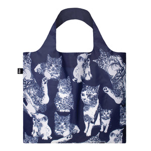 Red Poppy Bee Cats LOQI Shopping Bag