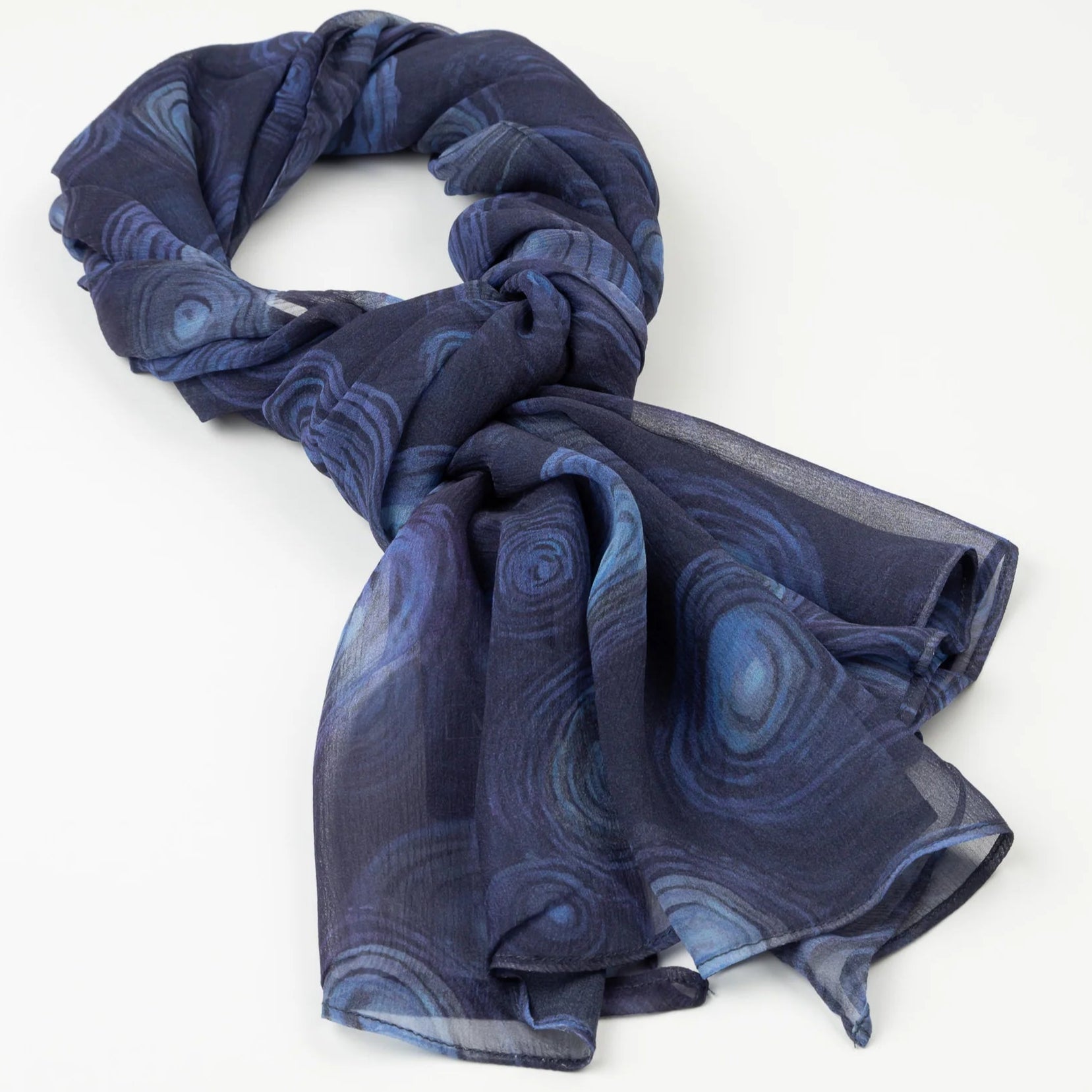 Ripple Silk Chiffon Scarf - Helena Geiger