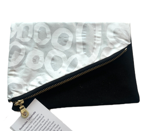 Rockholes Tjilkamala Silk Fold Over Clutch - Silver