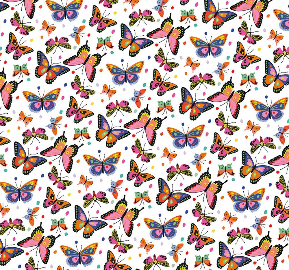 Wrapping Paper Roll - Butterfly Repeat