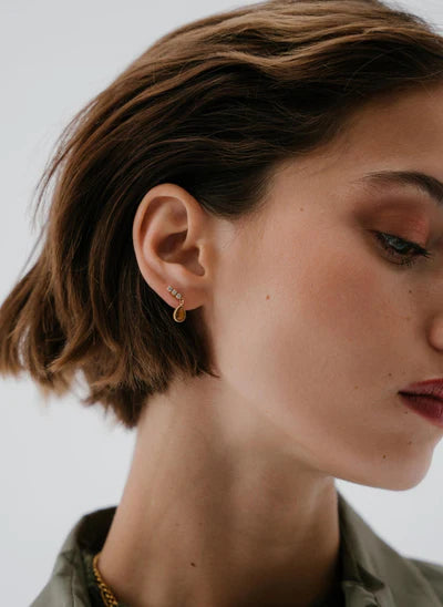 Roma Earrings Watermelon Quartz
