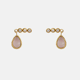 Roma Earrings Watermelon Quartz
