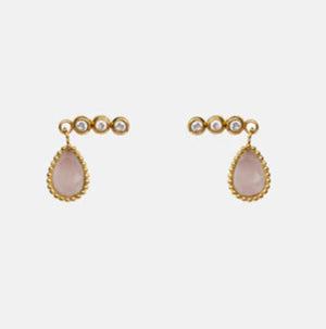 Roma Earrings Watermelon Quartz