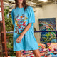 Romance Was Born Sunny Size Oz Oversize T-Shirt Nightie Blue