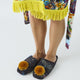Romance Was Born Glitter Galaxy Velvet Slippers