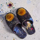 Romance Was Born Glitter Galaxy Velvet Slippers