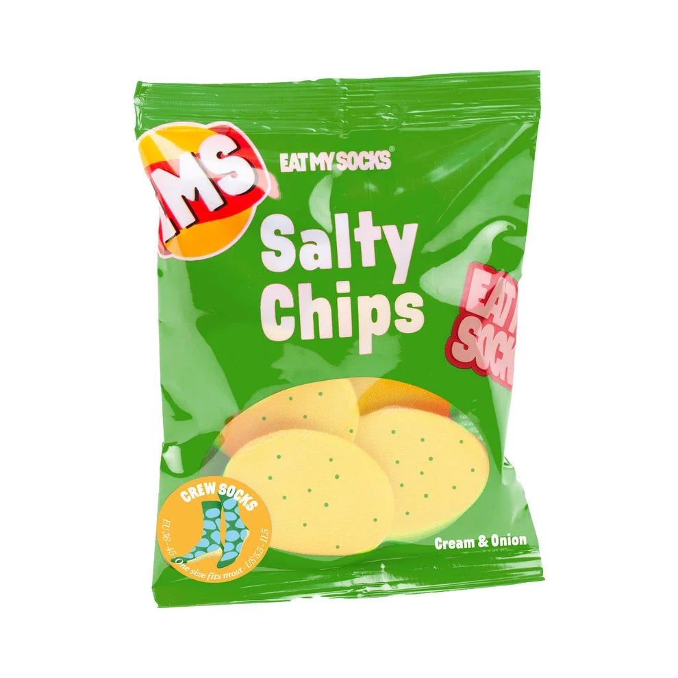 Salty Chips Green Socks