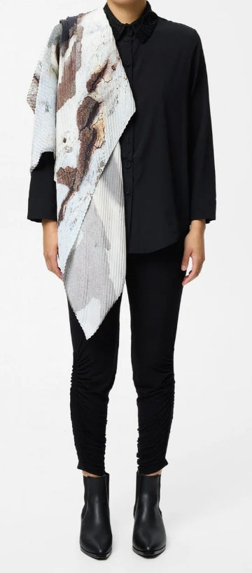 Shadow Gum Pleated Scarf