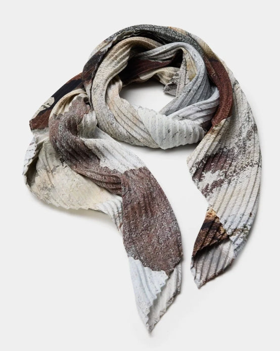 Shadow Gum Pleated Scarf