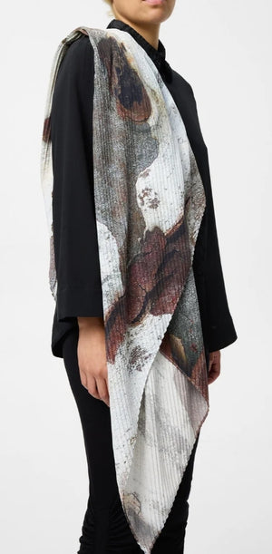 Shadow Gum Pleated Scarf