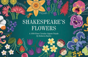 Shakespeare’s Flowers: A 1000-Piece Circular Jigsaw Puzzle