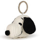 Snoopy Head Corduroy Keyring