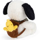 Snoopy With Woodstock In Backpack 20cm