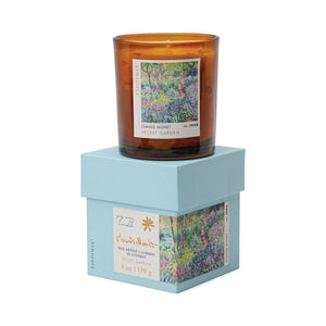 Impressionist Glass Candle 6oz/170g - Monet: The Artist Garden of Giverny