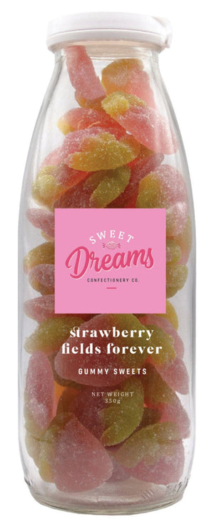 Strawberry Fields Forever Gummy Sweets Bottle 310g