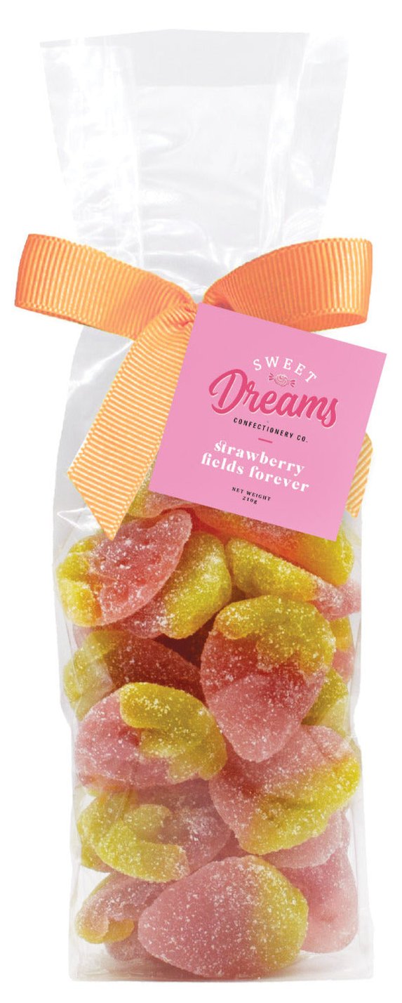 Strawberry Fields Forever Gummy Sweets Bag 210g