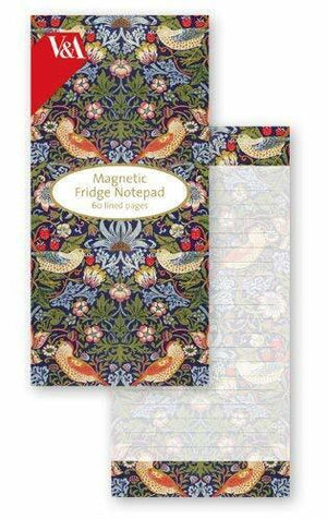V&A Strawberry Thief Magnetic To Do Pad