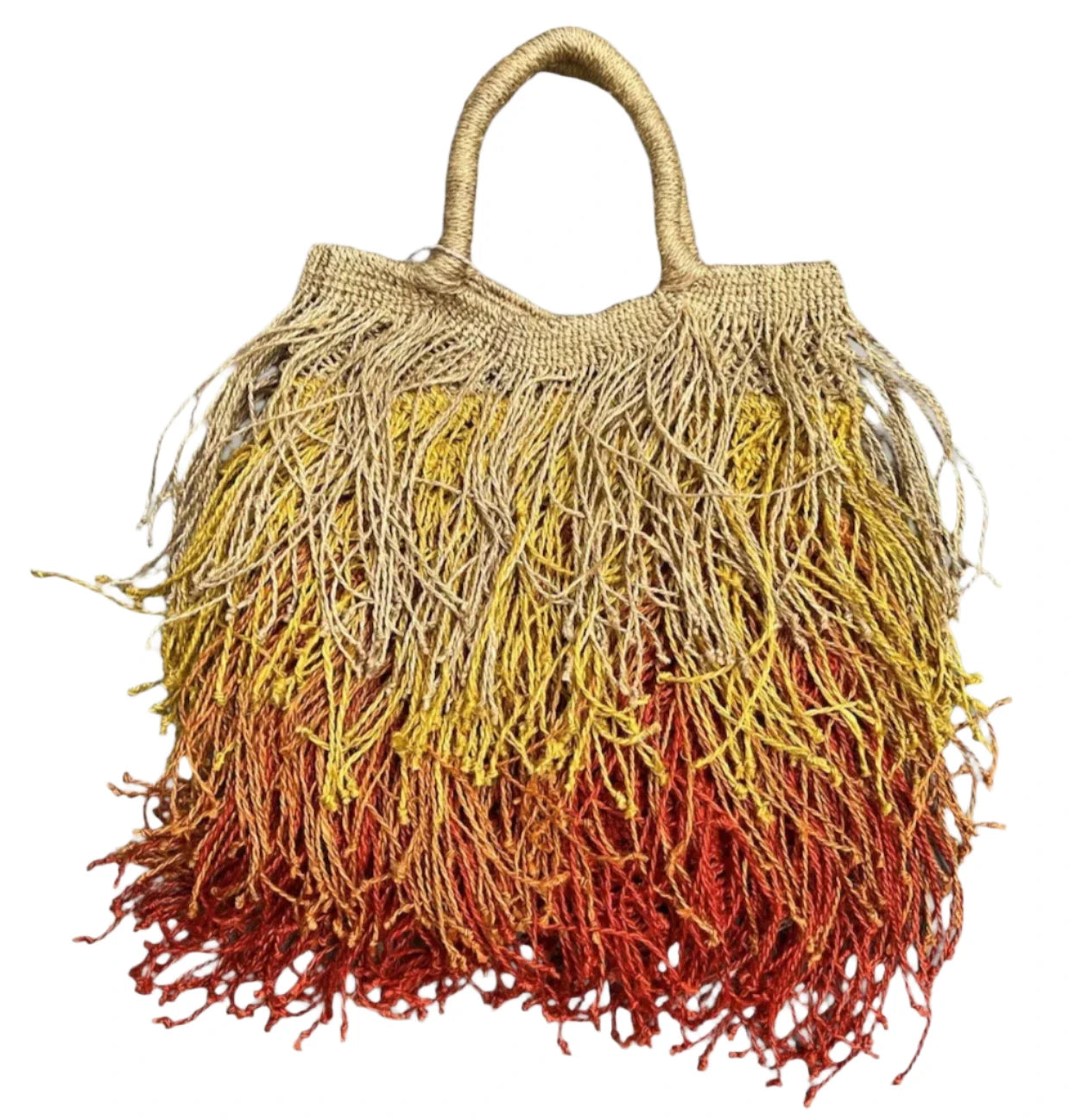Jute Macramé Sun Fringe Bag – QAGOMA Store