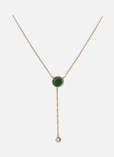 Sunna Necklace Green Onyx