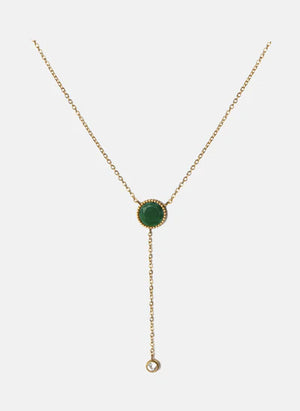 Sunna Necklace Green Onyx