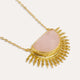 Sunrise Rose Quartz Pendant Necklace