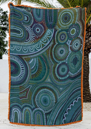 Sun & The Seven Sisters Recycled Cotton Throw
