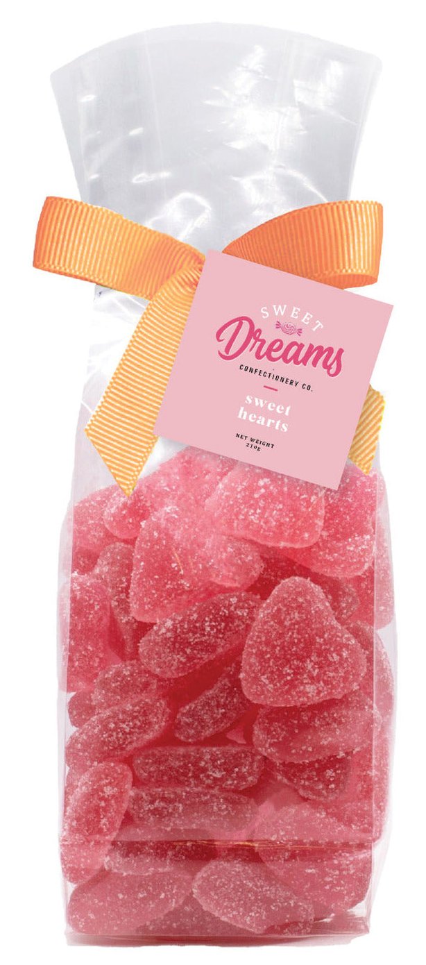 Sweet Hearts Gummy Sweets Bag 210g