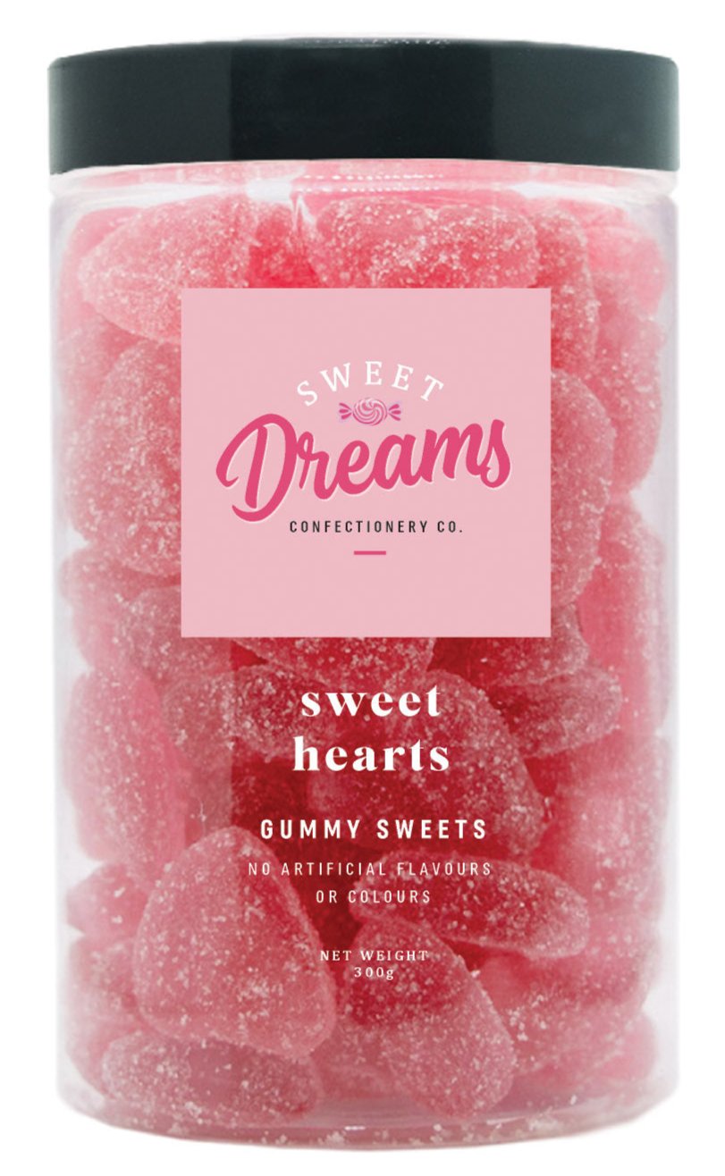 Sweet Hearts Gummy Sweets Jar 360g