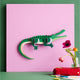 Tall Crocodile A4 Jungle Animals Wall