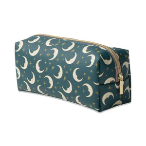 Vegan Leather Pouch - Teal Moon