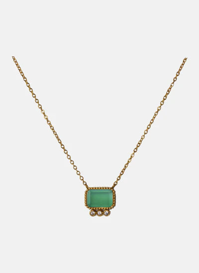 Thetis Necklace Green Onyx