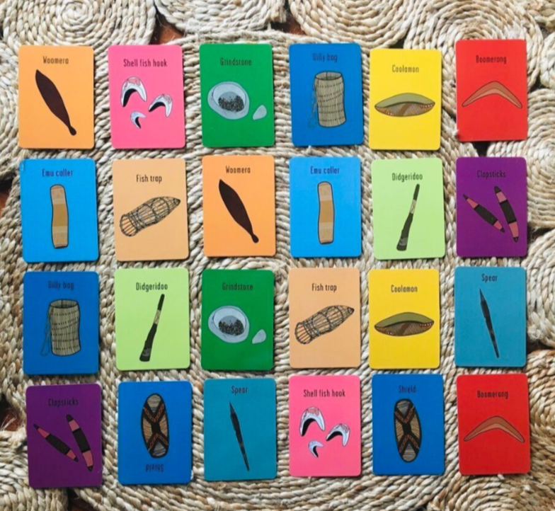 Aboriginal Tools Memory Match Game